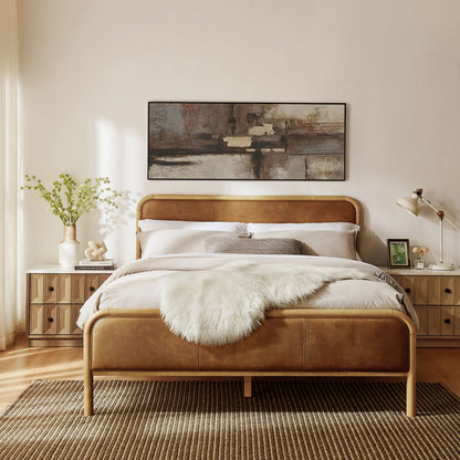 Wexford Vegan Leather Queen Platform Bed by Modway