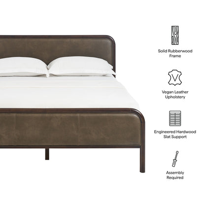 Wexford Vegan Leather Queen Platform Bed by Modway