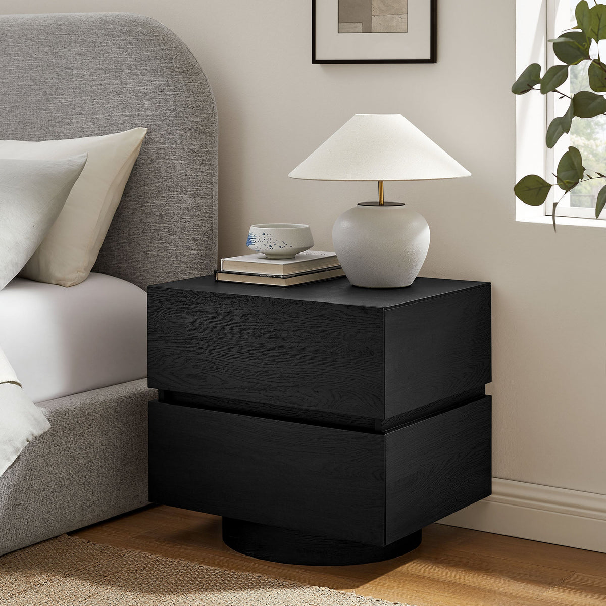 Koval Floating Pedestal 2-Drawer Nightstand by Modway