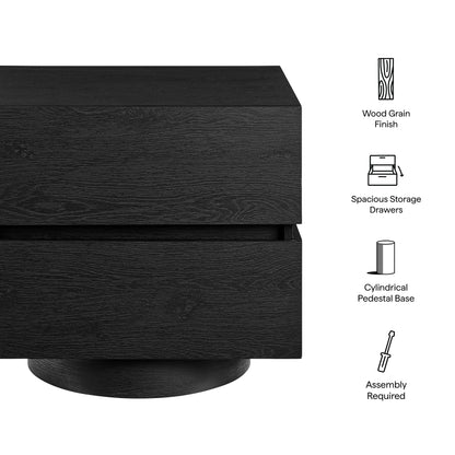 Koval Floating Pedestal 2-Drawer Nightstand by Modway