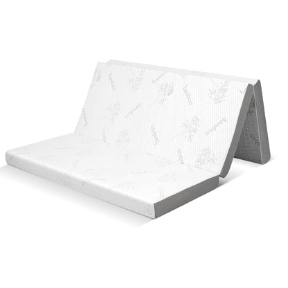 4 Inch Tri-fold Cooling Gel Memory Foam Mattress