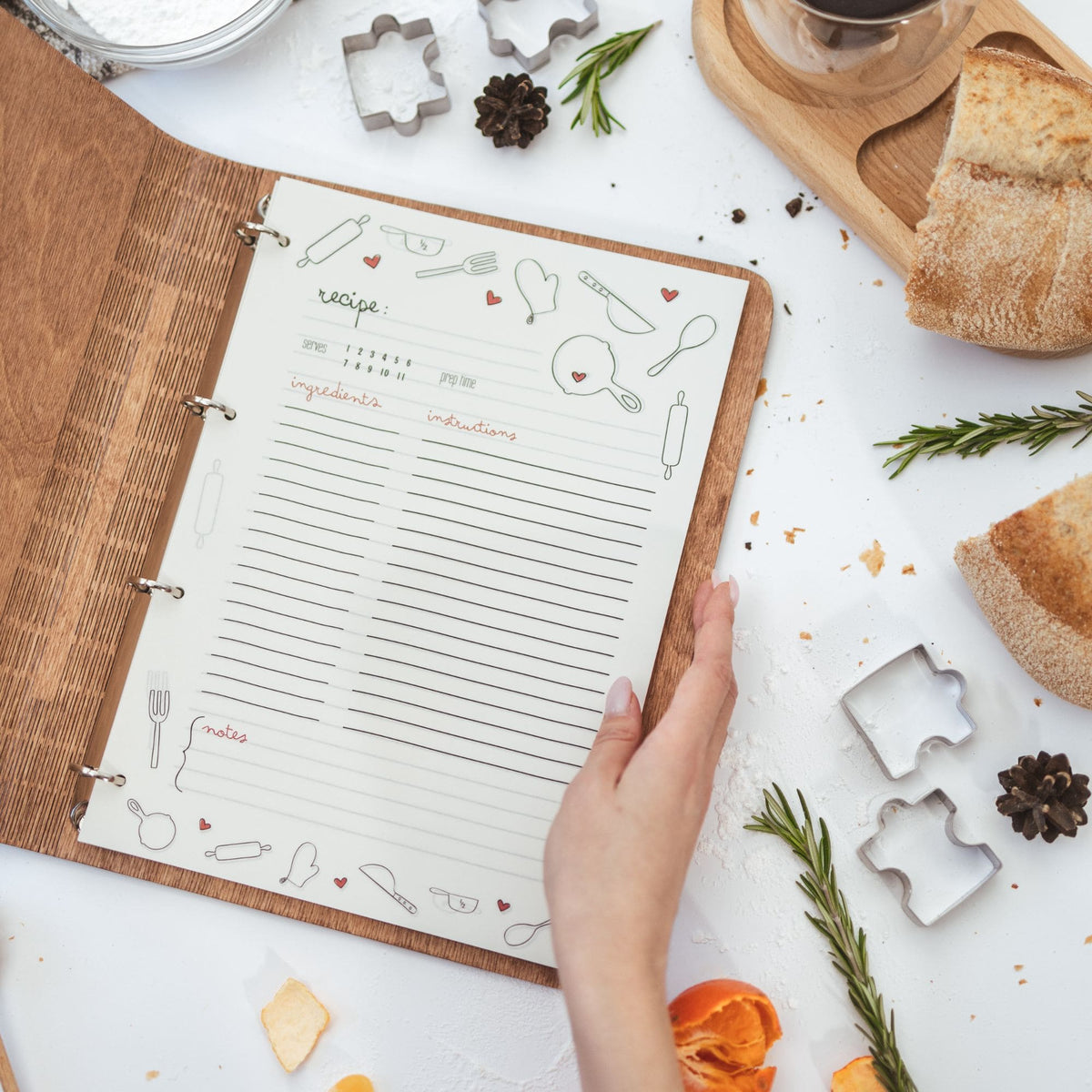 Wooden Recipe Book – Pastries Edition