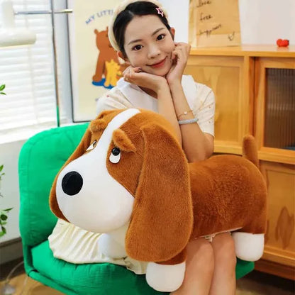 Cute Dog Plush Long Pillow – Soft Puppy Stuffed Animal Body Cushion