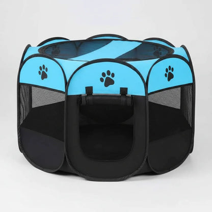 Folding Pet Tent Playpen – Portable Dog and Cat Outdoor Shelter