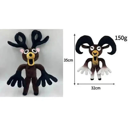 Forest Animal Plush Toy – Elk Deer & Owl Stuffed Doll