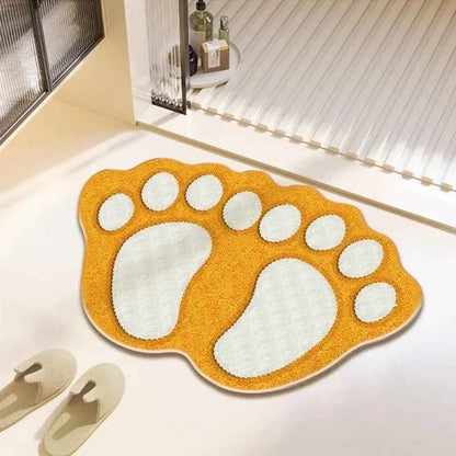 Cute Bear Claw Bathroom Carpet Absorbent Non Slip Foot Mat