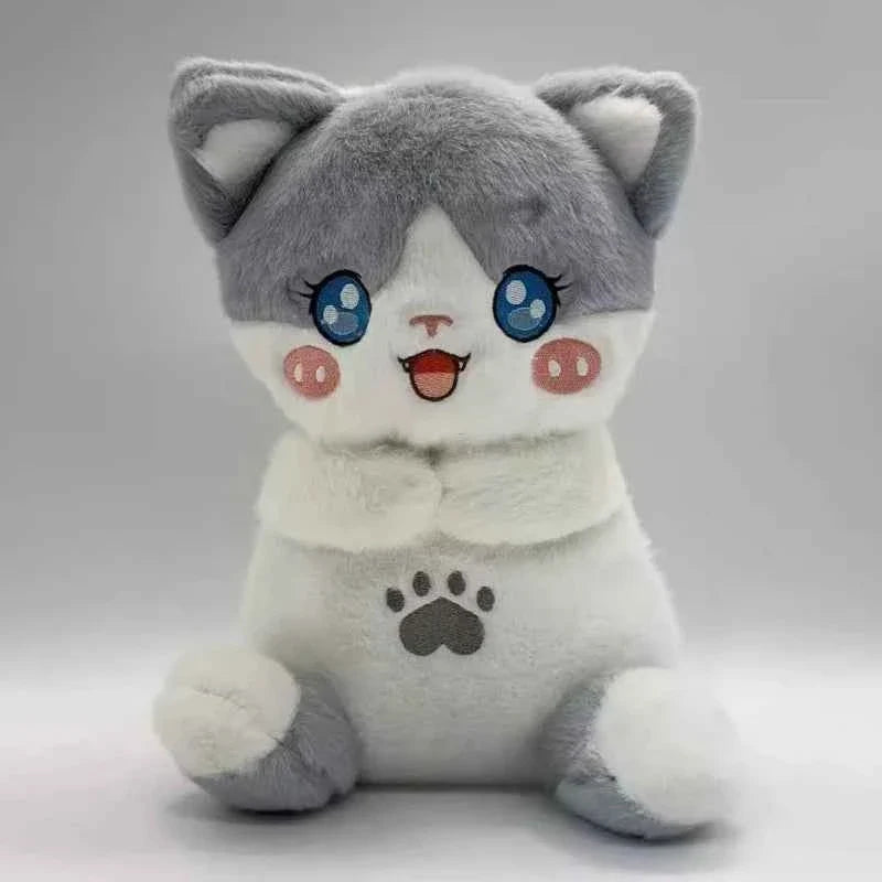 Luminous Breathing Fox Cat Plush Toy – Music & Light Sleep Companion