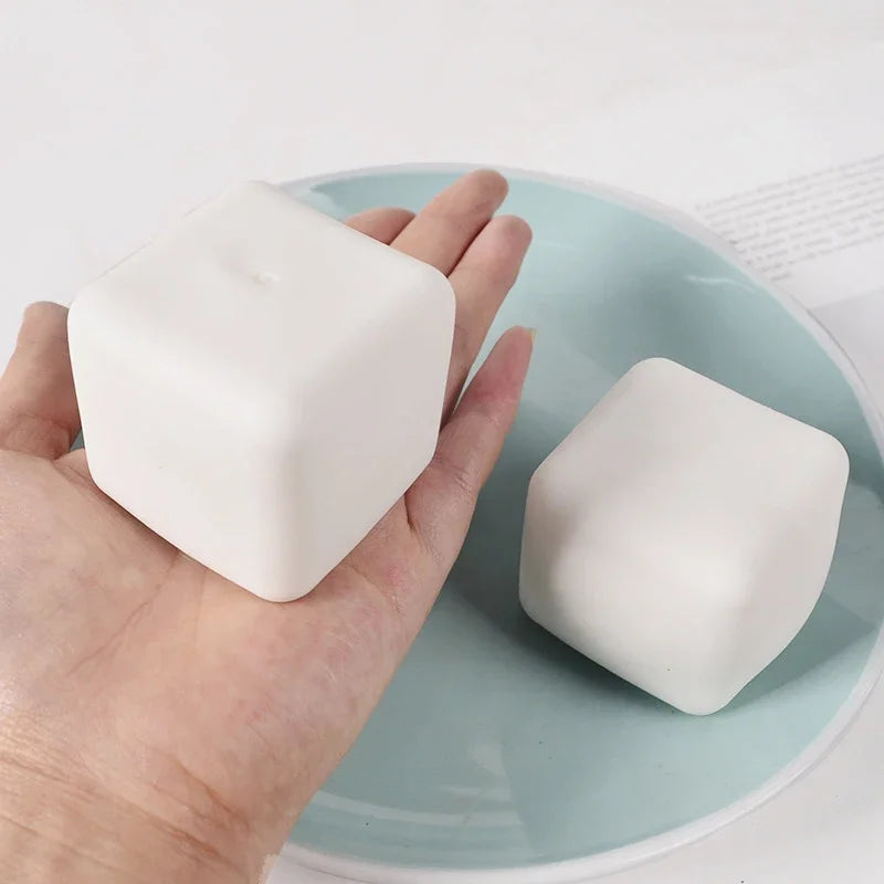 Cute Tofu Stress Balls  Sensory Toys Stress  Relief Fidget Toys squishy Dough Ball Gifts for Adults Children Best Gift