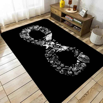 Pixel Game Entrance Floor Mat – Washable Non-Slip Area Rug for Bedroom and Living Room