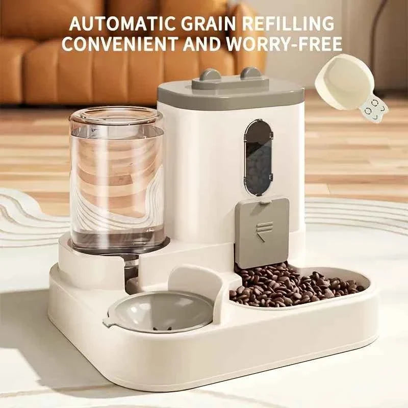 2 in 1 Fully Automatic Pet Food & Water Dispenser