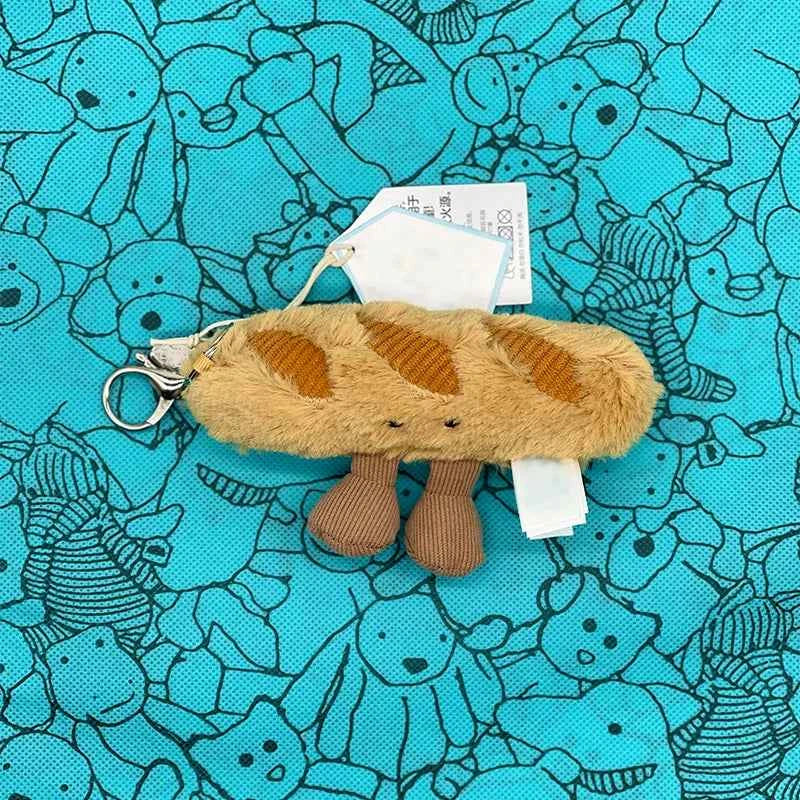 Mini Food Plush Bag Charm – Soft Jellyfish Cherry Watermelon Keychain Plush