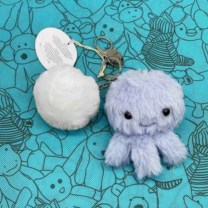 Mini Food Plush Bag Charm – Soft Jellyfish Cherry Watermelon Keychain Plush
