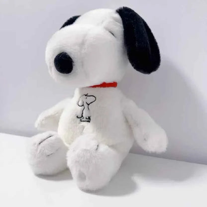 Breathing White Dog Plush Toy – Light & Sound Sleep Companion