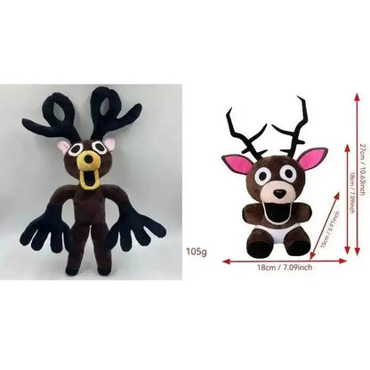 Forest Animal Plush Toy – Elk Deer & Owl Stuffed Doll