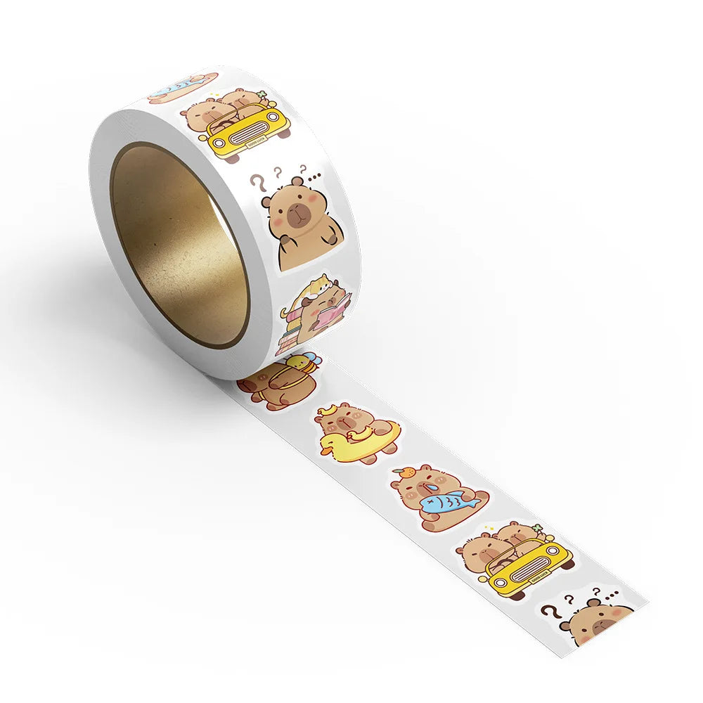 500PCS Cartoon Capybara Stickers Anime Decal Skateboard Laptop Motorcycle Guitar Cute Kawaii Cartoon Movie Sticker Kids Toy