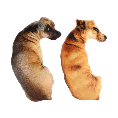 3D Lifelike Dog Throw Pillow – Funny Cute Dog Head Printed Cushion for Home