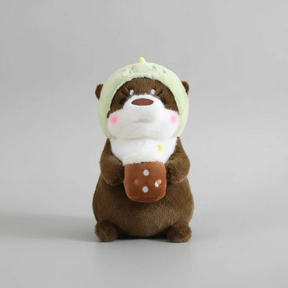 Kawaii Otter Plush Pillow – Soft Dinosaur Rabbit Unicorn Stuffed Animal