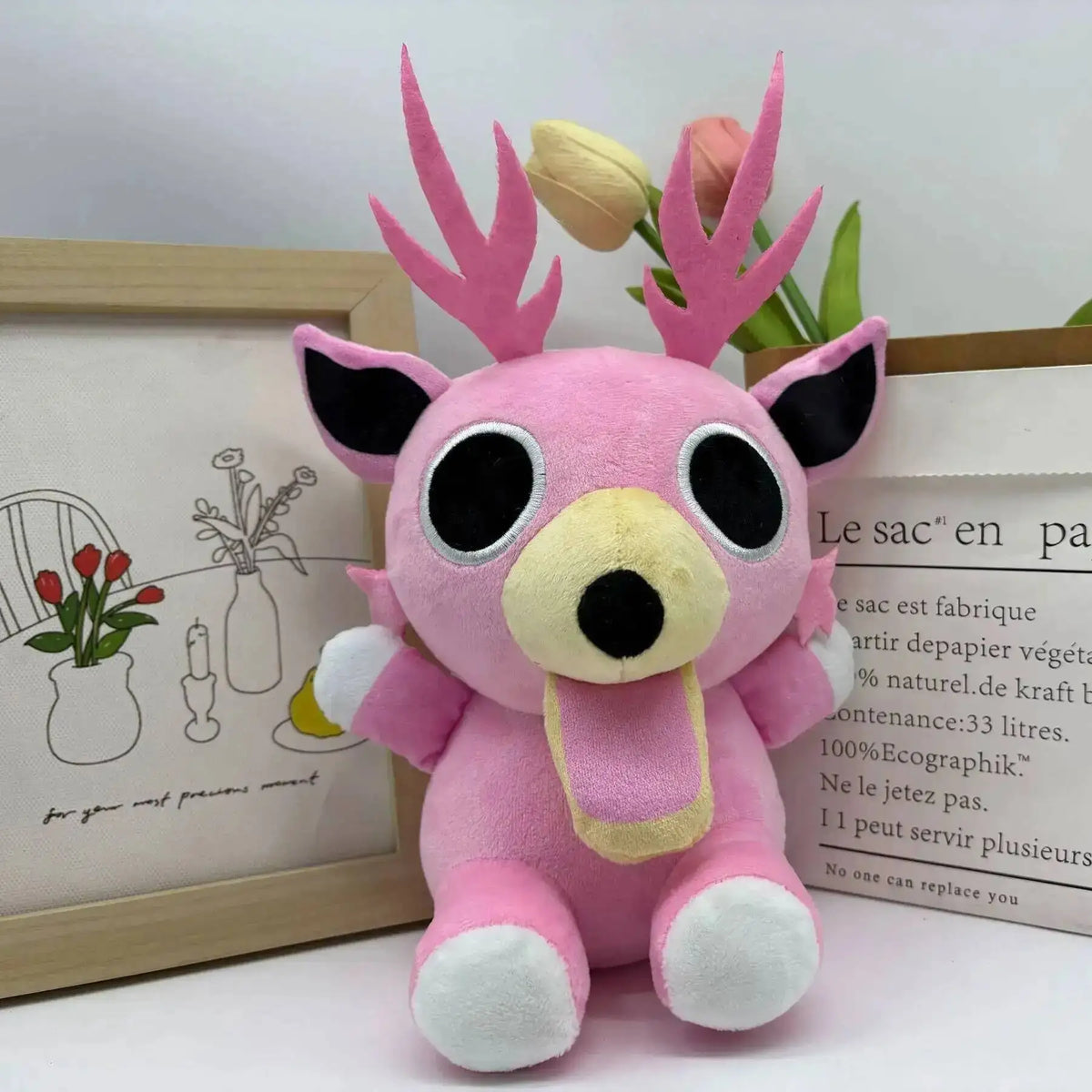 Forest Animal Plush Toy – Elk Deer & Owl Stuffed Doll