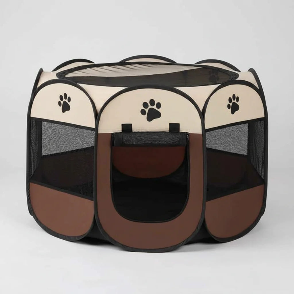 Folding Pet Tent Playpen – Portable Dog and Cat Outdoor Shelter
