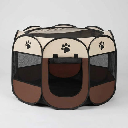 Folding Pet Tent Playpen – Portable Dog and Cat Outdoor Shelter