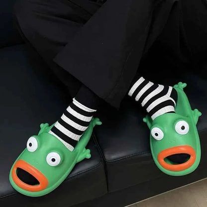 Frog House Slipper Cloud Woman Sandals Flip Flop Toad Soft