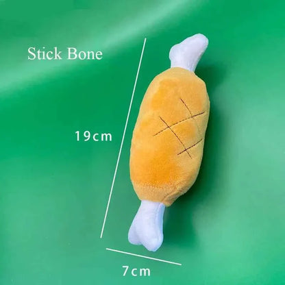 Squeaky Ice Cream, Fries & Hamburger Plush Toy Set