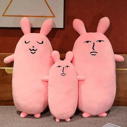 Creative Pink Rabbit Plush Toys Cute Bunny Long Pillow Soft