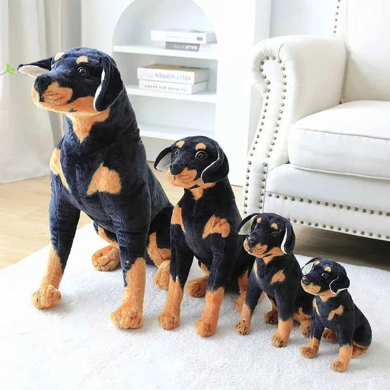 Realistic Collie Dog Plush Toy – Standing Border Collie Stuffed Animal