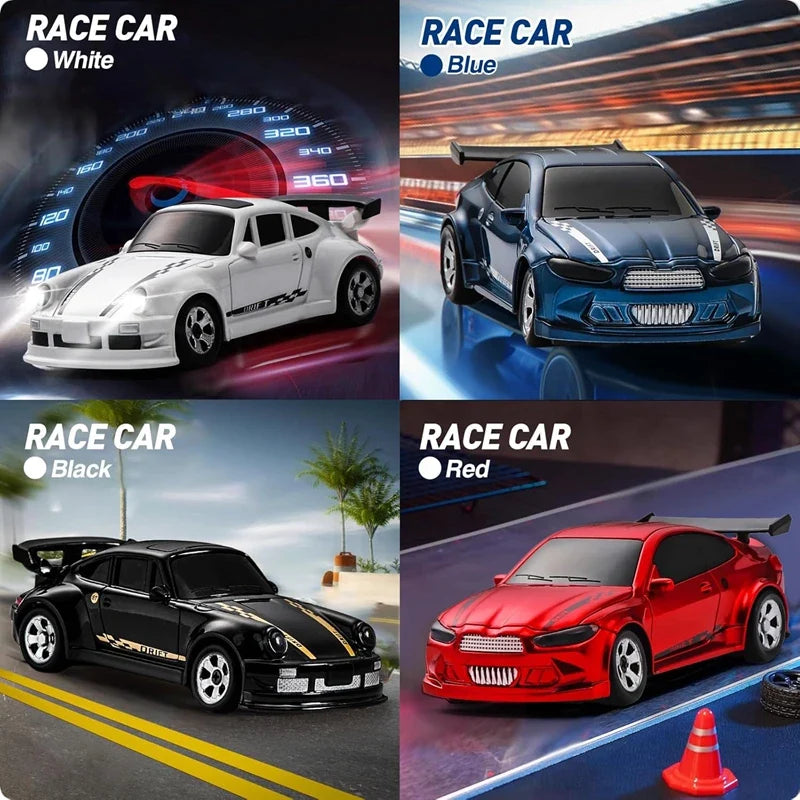 1/64 2.4G High speed Drift Rc Car 4WD Remote Control Car Four Wheel Drive Radio Controlled Mini RTR Racing Model Boy Toy Gift