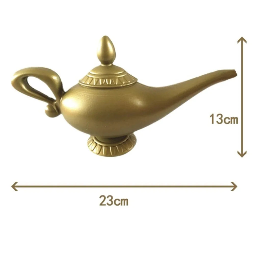 Aladdin Genie Lamp Costume Props Halloween Christmas Tea Pot Cartoon Genie Lamp Home Party Ornament