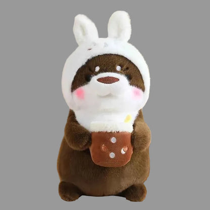 Kawaii Otter Plush Pillow – Soft Dinosaur Rabbit Unicorn Stuffed Animal