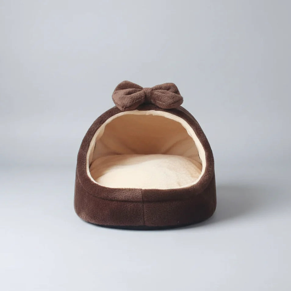 Cozy Cave Dog & Cat Bed – Soft Foldable Puppy Nest with Removable Cover, 100% Cotton, 6 Colors (S–L)