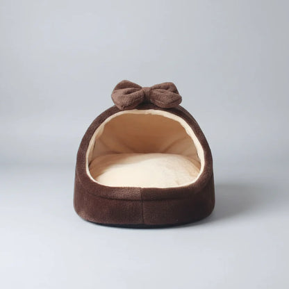 Cozy Cave Dog & Cat Bed – Soft Foldable Puppy Nest with Removable Cover, 100% Cotton, 6 Colors (S–L)