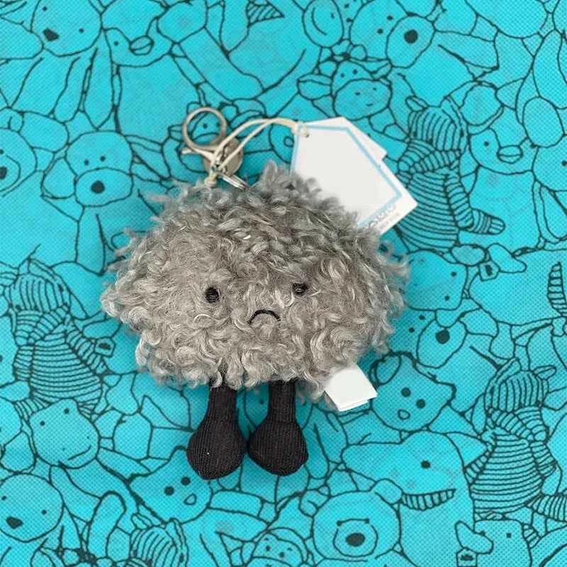 Mini Food Plush Bag Charm – Soft Jellyfish Cherry Watermelon Keychain Plush