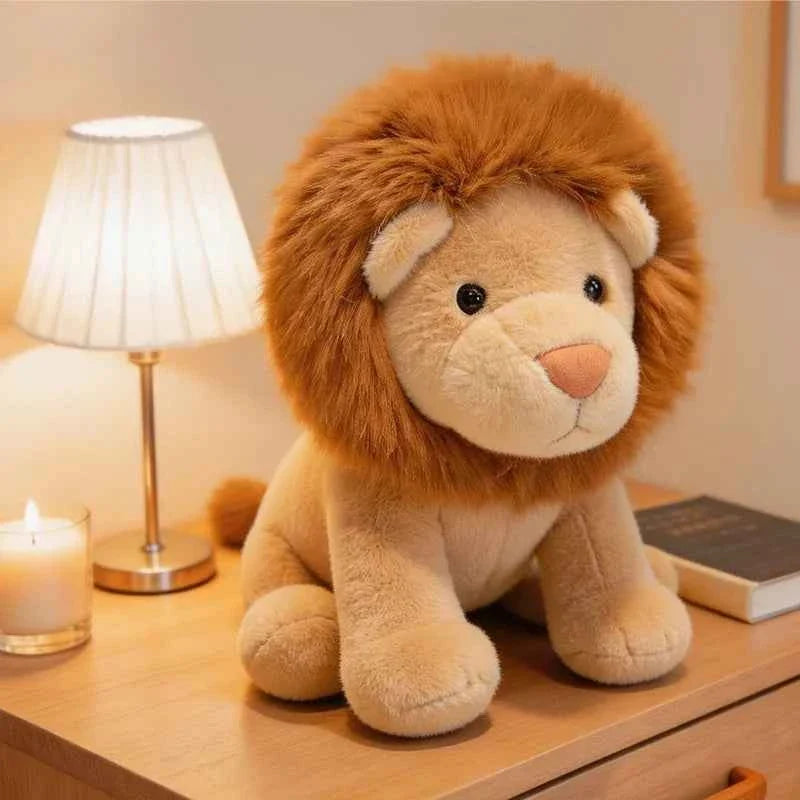 Kawaii Lion Plush Toy – Soft Cartoon Stuffed Animal Doll