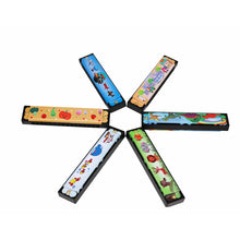 1pc/2/4pcs Children Wooden Harmonica Musical Instrument Toys Music Teaching Aids Puzzle Early Education Kindergarten Beginners