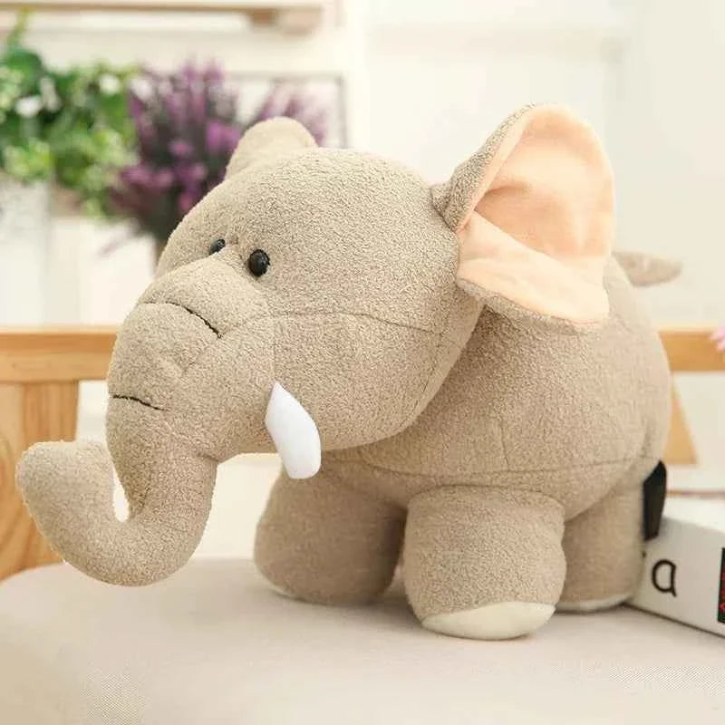 Chubby Hippo Elephant Plush Toy – Soft Kawaii Stuffed Animal Doll