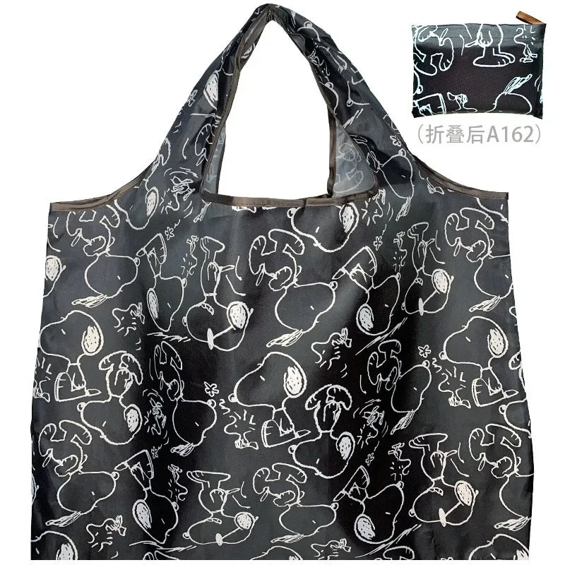 Snoopy Reusable Shopping Bag – Large Capacity Foldable Tote