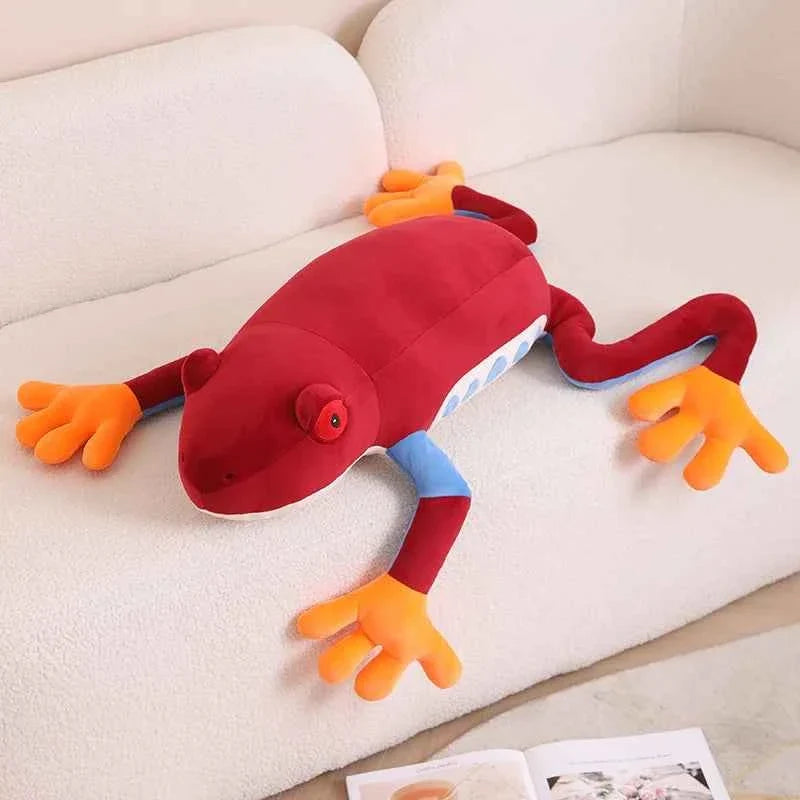 75cm Giant Colorful Frog Plush Doll Pillow Long Legs Big