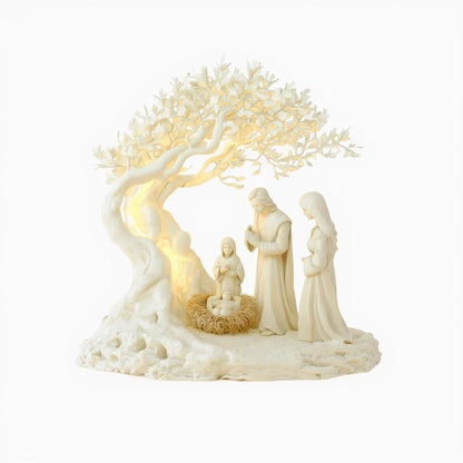 2D Flat Spiritual Moonlight Desk Decoration – Prayer & Tree of Life Home Decor Figurine