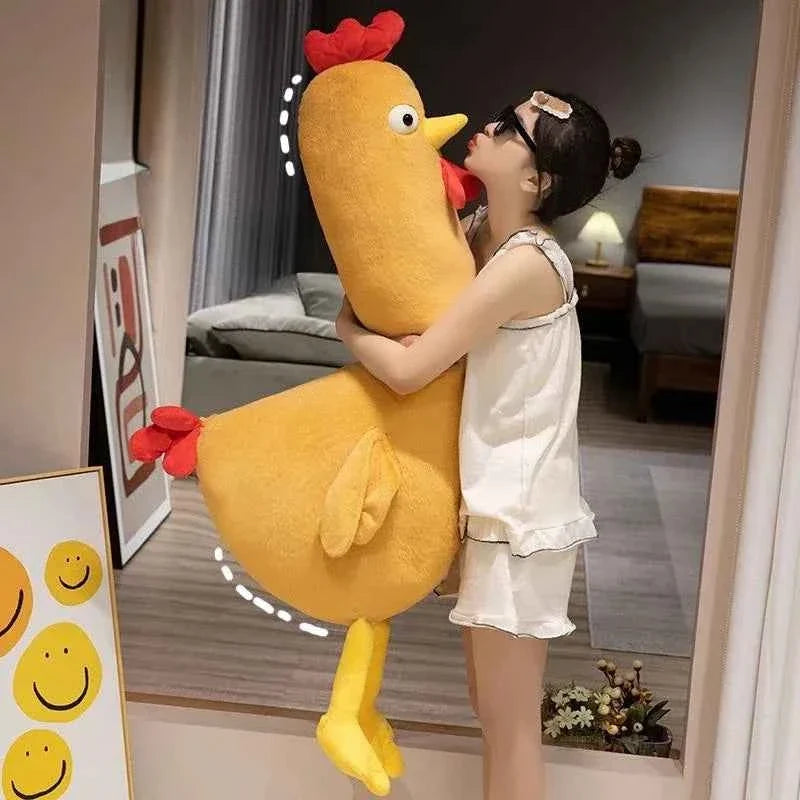 New Kawaii Baby Sleepping Chicken Doll Cute Cock Plush Toys