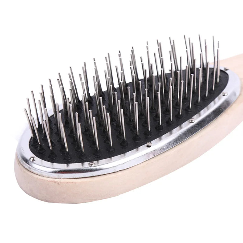 Professional Brush For Wig Anti Static Steel Comb for Tangle Hair Extensions Training