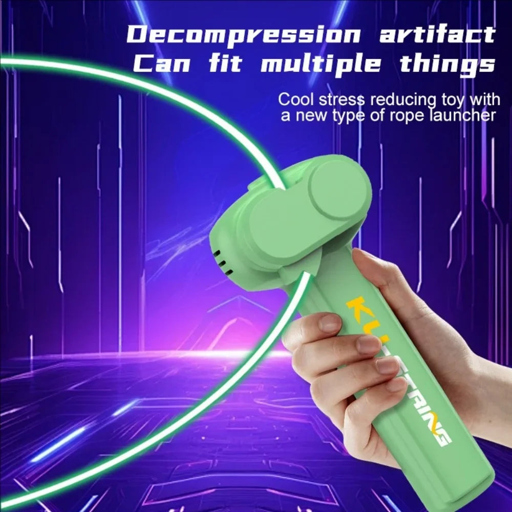 Glow-in-the-dark fun electric rope thruster children's outdoor new exotic decompression toys Creative toys for cats and pets