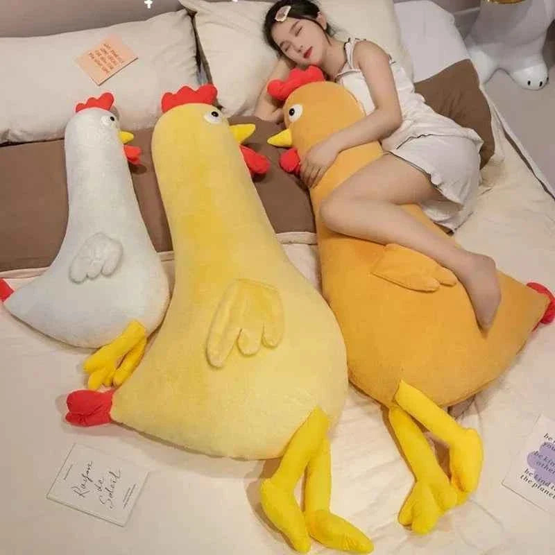 New Kawaii Baby Sleepping Chicken Doll Cute Cock Plush Toys
