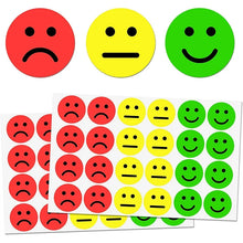 1" Happy Sad Smiling Face Behavior Stickers 120-1200pcs Labels Teachers Classroom School Kids Student Reward Sticker Toys Gifts