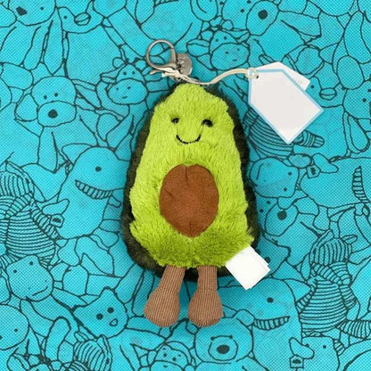 Mini Food Plush Bag Charm – Soft Jellyfish Cherry Watermelon Keychain Plush