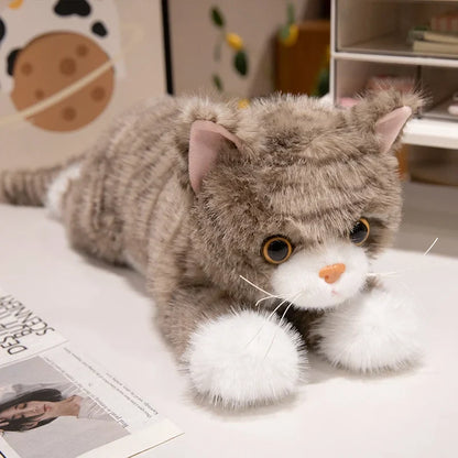 Lifelike Cat Plush Toy – Premium Fluffy Kitten Stuffed Animal (8 Styles)