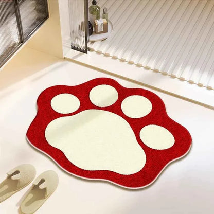 Cute Bear Claw Bathroom Carpet Absorbent Non Slip Foot Mat