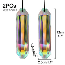 2 pcs sun catcher window prism pendant, Crystal rainbow manufacturing garden hanging ornament, home, garden art decoration