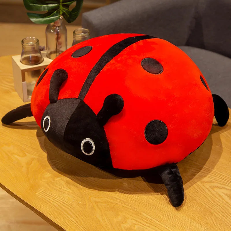 Cute Ladybug Plush Toy – Soft Ladybird Pillow Cushion
